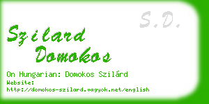 szilard domokos business card