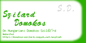 szilard domokos business card